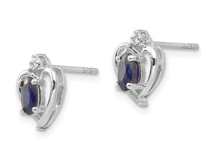 14k White Gold Earrings Style XBS467 - Classique Jewelry Inc.