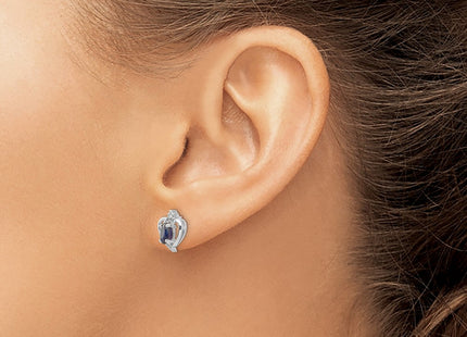 14k White Gold Earrings Style XBS467 - Classique Jewelry Inc.