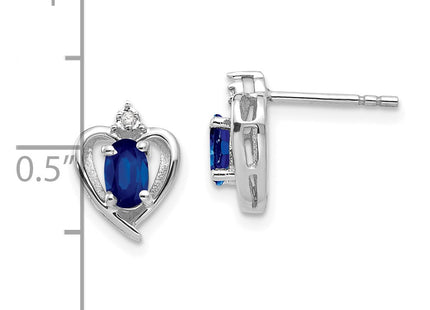 14k White Gold Earrings Style XBS467 - Classique Jewelry Inc.