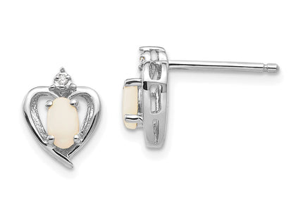 14k White Gold Earrings Style XBS468 - Classique Jewelry Inc.