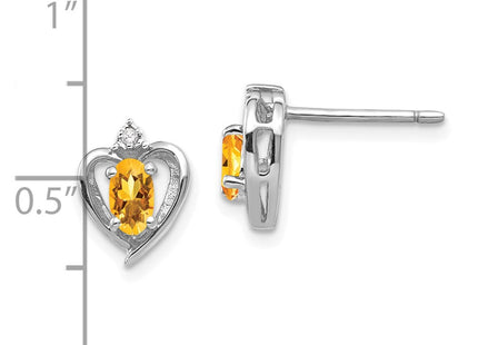 14k White Gold Earrings Style XBS469 - Classique Jewelry Inc.