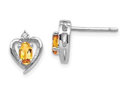 14k White Gold Earrings Style XBS469 - Classique Jewelry Inc.