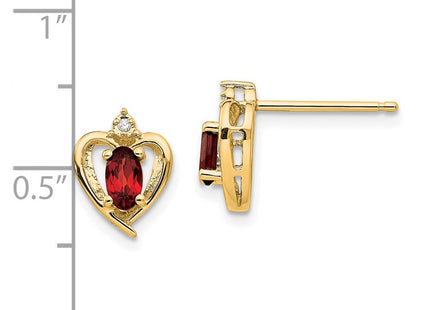 14k Yellow Gold Earrings Style XBS478 - Classique Jewelry Inc.