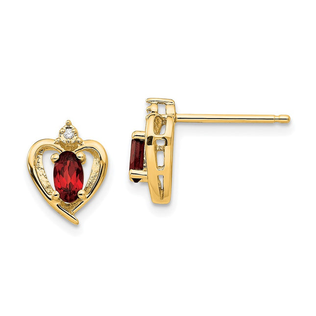 14k Yellow Gold Earrings Style XBS478 - Classique Jewelry Inc.