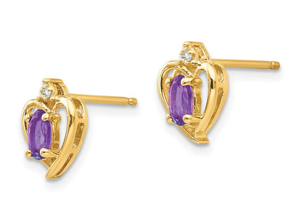 14k Yellow Gold Earrings Style XBS479 - Classique Jewelry Inc.