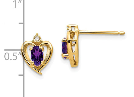 14k Yellow Gold Earrings Style XBS479 - Classique Jewelry Inc.