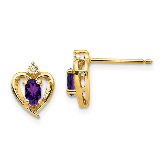 14k Yellow Gold Earrings Style XBS479 - Classique Jewelry Inc.