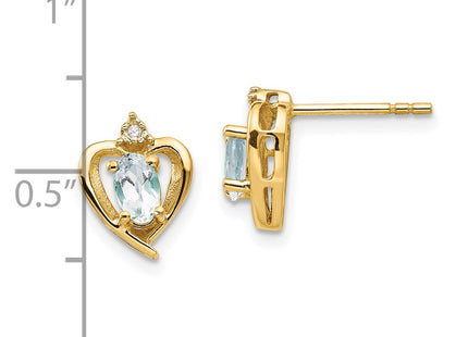 14k Yellow Gold Earrings Style XBS487 - Classique Jewelry Inc.
