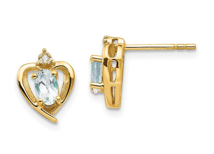 14k Yellow Gold Earrings Style XBS487 - Classique Jewelry Inc.