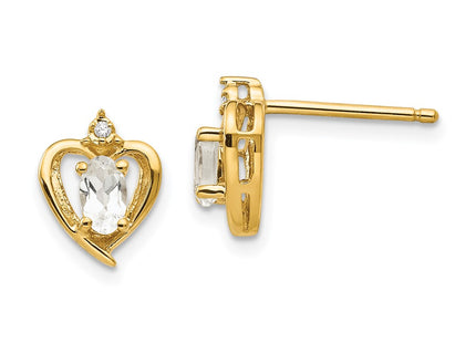 14k Yellow Gold Earrings Style XBS488 - Classique Jewelry Inc.