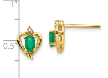 14k Yellow Gold Earrings Style XBS489 - Classique Jewelry Inc.
