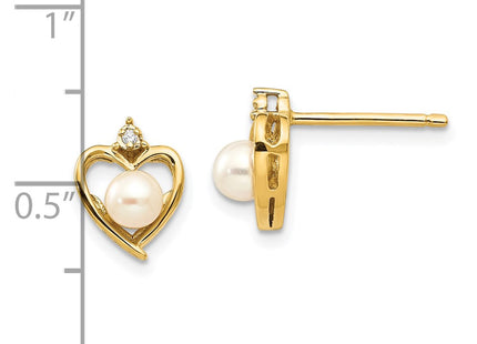 14k Yellow Gold Earrings Style XBS490 - Classique Jewelry Inc.