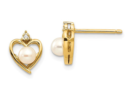 14k Yellow Gold Earrings Style XBS490 - Classique Jewelry Inc.