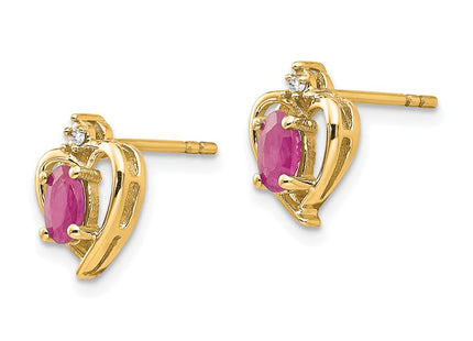 14k Yellow Gold Earrings Style XBS491 - Classique Jewelry Inc.