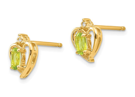 14k Yellow Gold Earrings Style XBS502 - Classique Jewelry Inc.