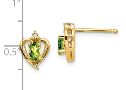 14k Yellow Gold Earrings Style XBS502 - Classique Jewelry Inc.