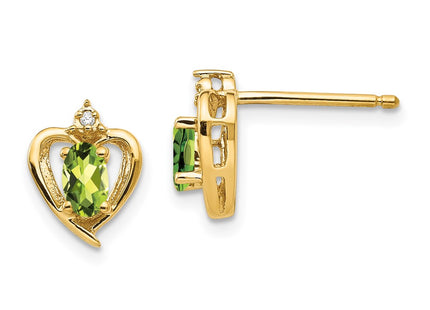 14k Yellow Gold Earrings Style XBS502 - Classique Jewelry Inc.