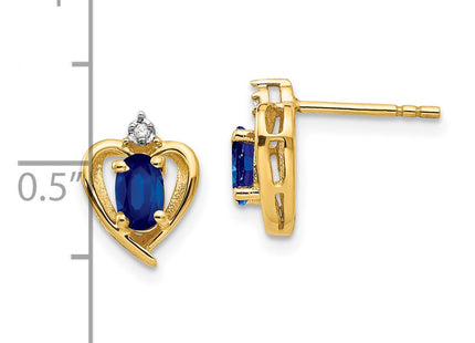14k Yellow Gold Earrings Style XBS503 - Classique Jewelry Inc.