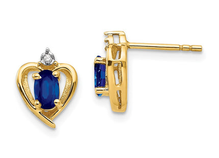 14k Yellow Gold Earrings Style XBS503 - Classique Jewelry Inc.