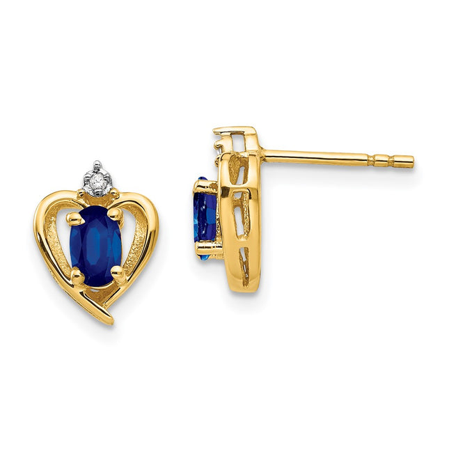 14k Yellow Gold Earrings Style XBS503 - Classique Jewelry Inc.