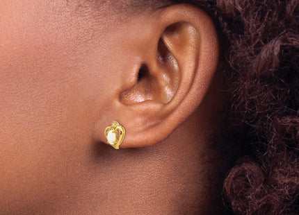 14k Yellow Gold Earrings Style XBS504 - Classique Jewelry Inc.