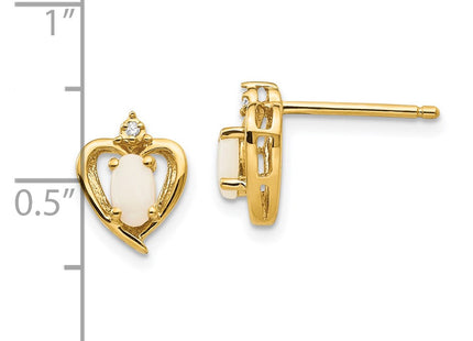 14k Yellow Gold Earrings Style XBS504 - Classique Jewelry Inc.