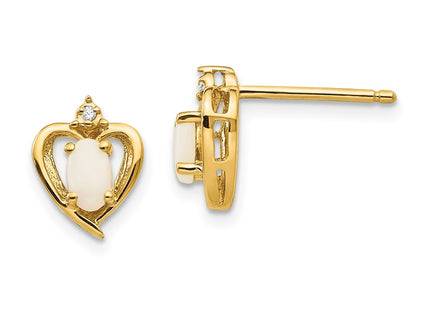 14k Yellow Gold Earrings Style XBS504 - Classique Jewelry Inc.