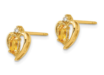 14k Yellow Gold Earrings Style XBS505 - Classique Jewelry Inc.