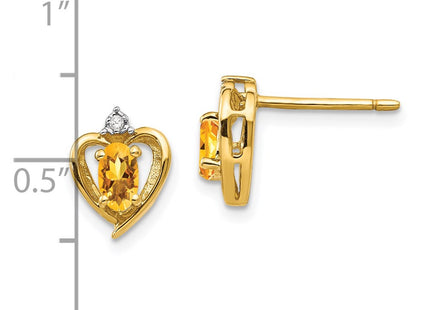 14k Yellow Gold Earrings Style XBS505 - Classique Jewelry Inc.