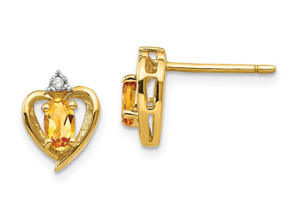14k Yellow Gold Earrings Style XBS505 - Classique Jewelry Inc.