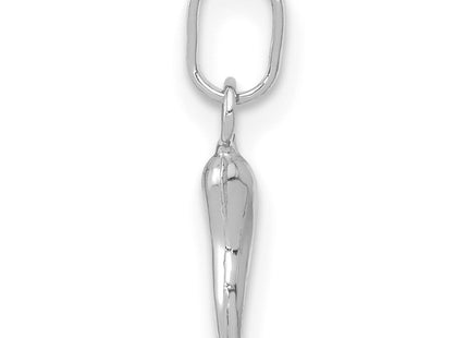 14K white gold charm, alternate view