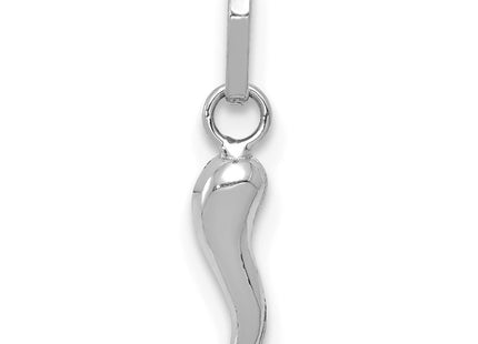 14K white gold charm