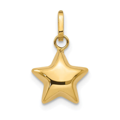14K gold star charm