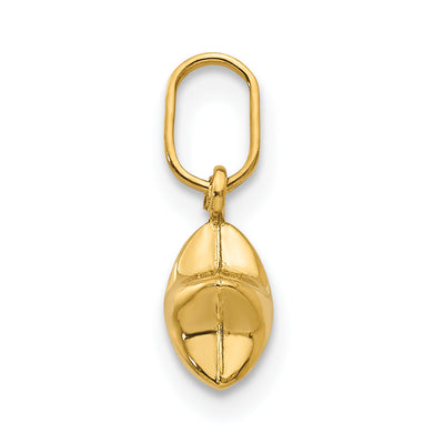 14K 3D Puffed Star Charm, 13 x 6mm