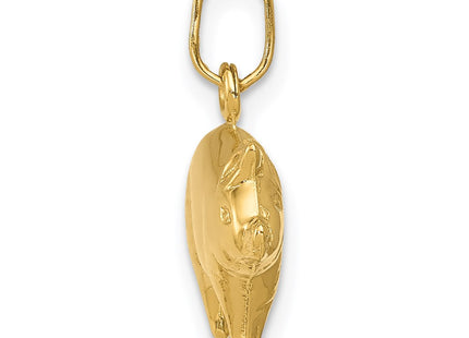 14K gold charm, alternate view