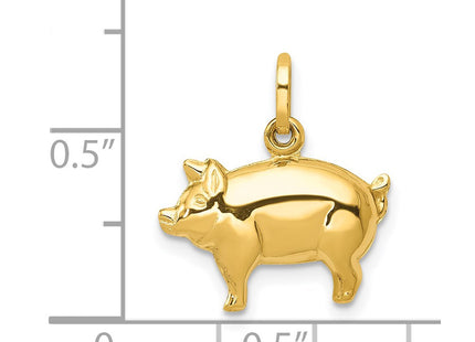 14K gold charm, another view