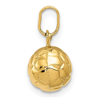 14K 3-D Soccer Ball Charm
