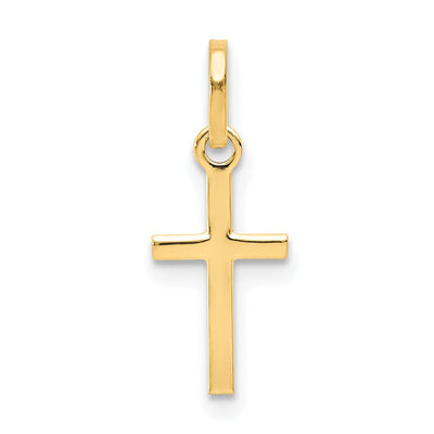 14K gold cross charm