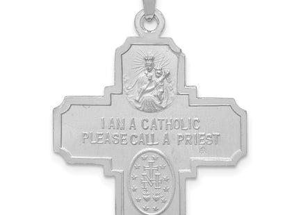 14k White Gold Pendants Style XCH319 - Classique Jewelry Inc.