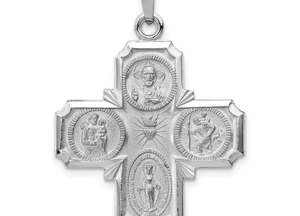 14k White Gold Pendants Style XCH319 - Classique Jewelry Inc.