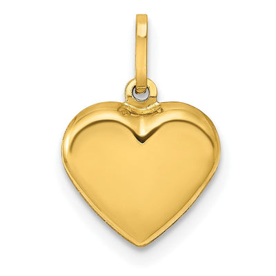 14K gold heart pendant