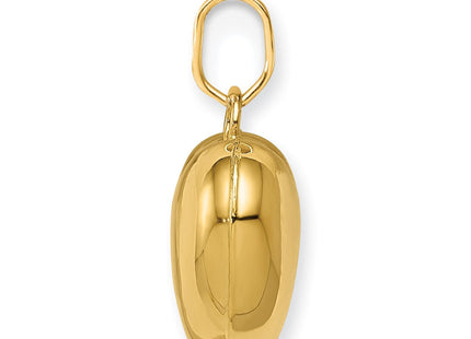 14K Polished 3-D Puffed Heart Pendant (Style XCH355)