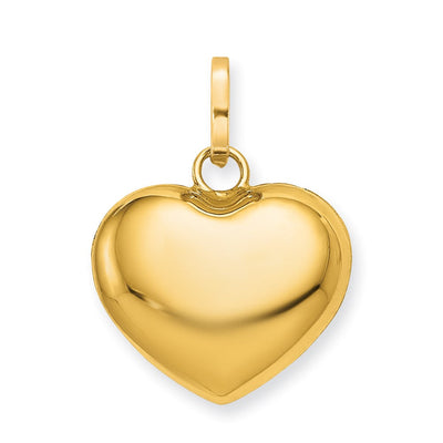 14K gold heart pendant