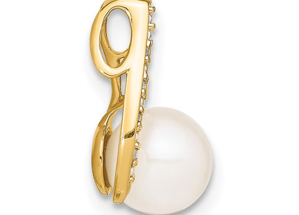 14k Yellow & Rhodium Pendants Style XCH663 - Classique Jewelry Inc.