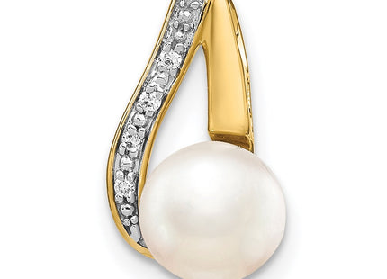 14k Yellow & Rhodium Pendants Style XCH663 - Classique Jewelry Inc.