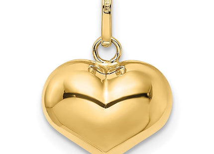 14K gold disc pendant, further view