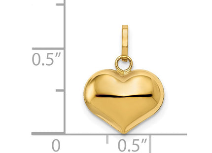 14K gold disc pendant, another view