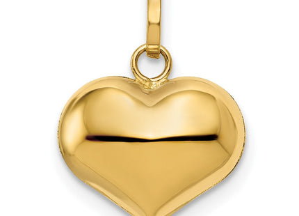 14K gold disc pendant