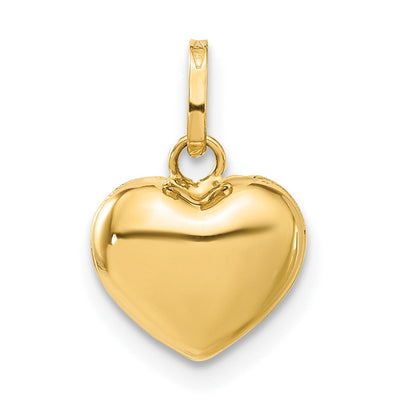 14K gold heart pendant