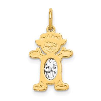 14K gold topaz oval pendants & charm